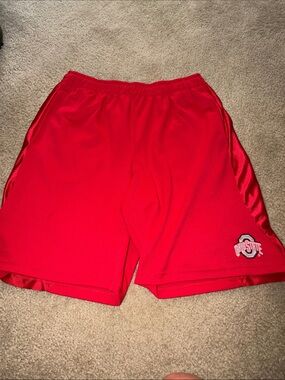 Red Men's Athletic Shorts Ohio state